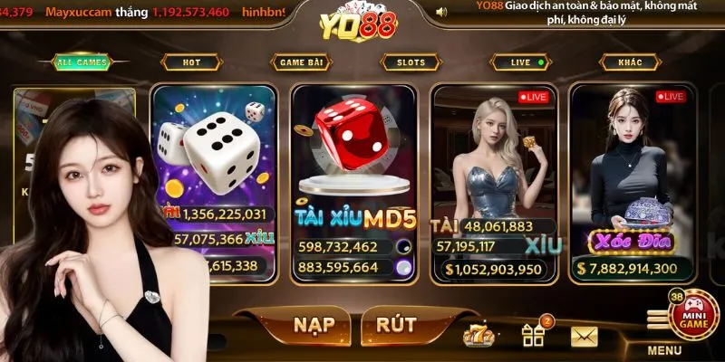 Cổng game yo88 có nhiều game không? Kho siêu phẩm đủ thể loại